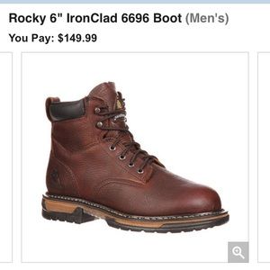 NWT rocky safety Toe boots