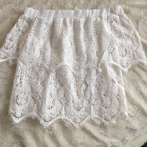 Off the shoulder lace top