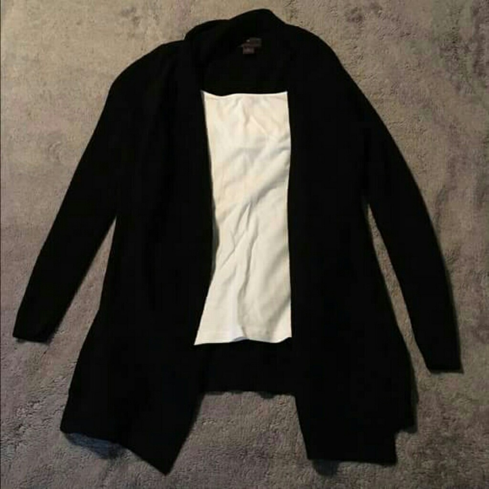 Black long sleeve cardigan