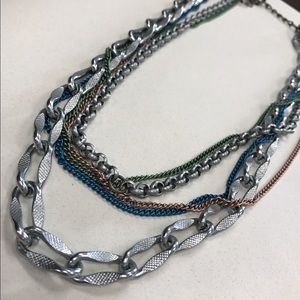 Sabika multicolor chain necklace