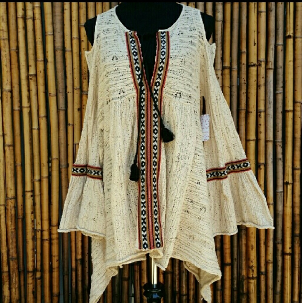 FREE PEOPLE Bohemian Tunic/Dress NWT! Sm & Med - Picture 3 of 4