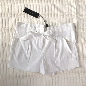 BCBG linen paper bag shorts