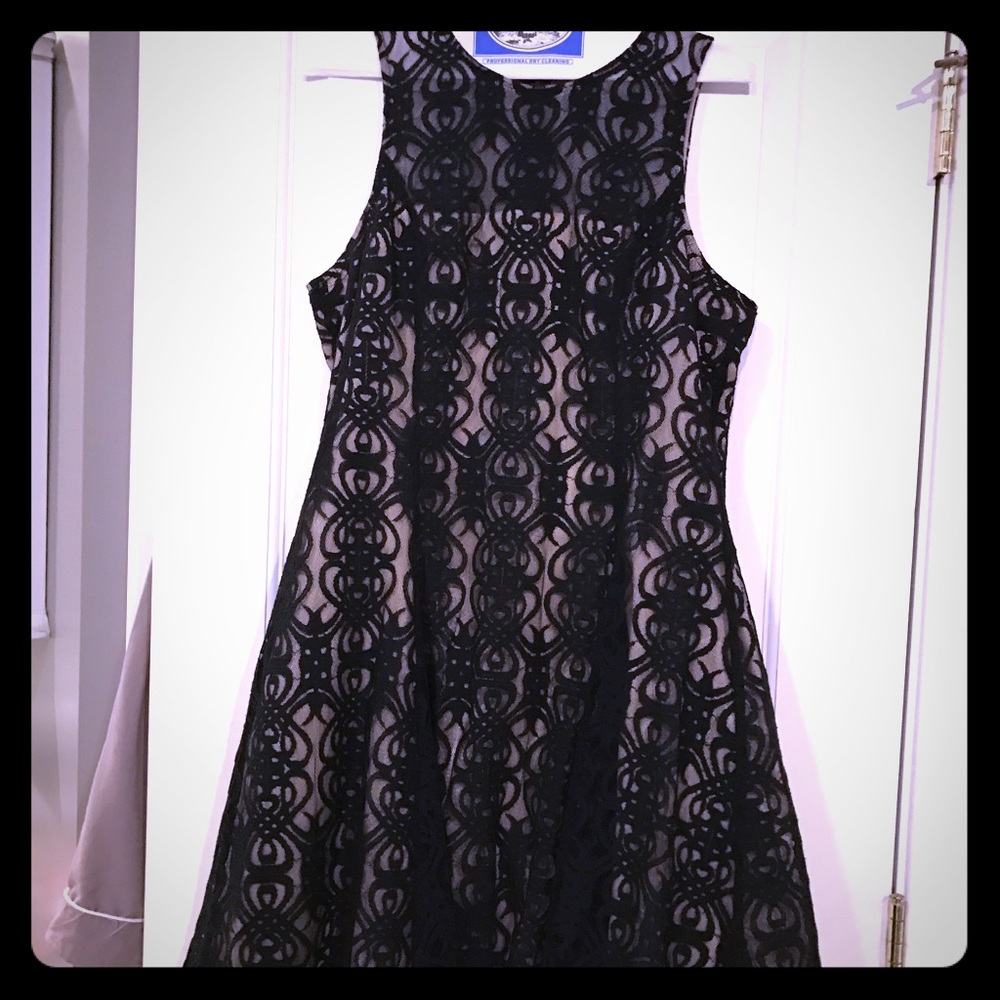 Maggy London Black Lace fit & flare dress