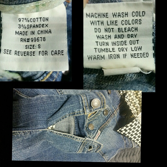 🖤 ⚡ Hydraulic Denim Blue Jean Jacket - Picture 5 of 5