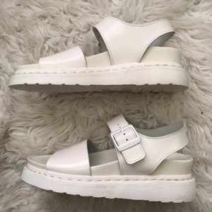 Dr Martens white Romi sandals NEW