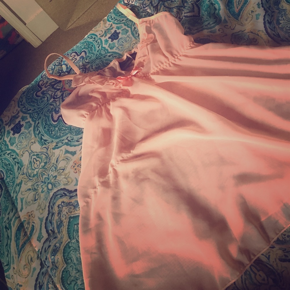 Peach colored babydoll