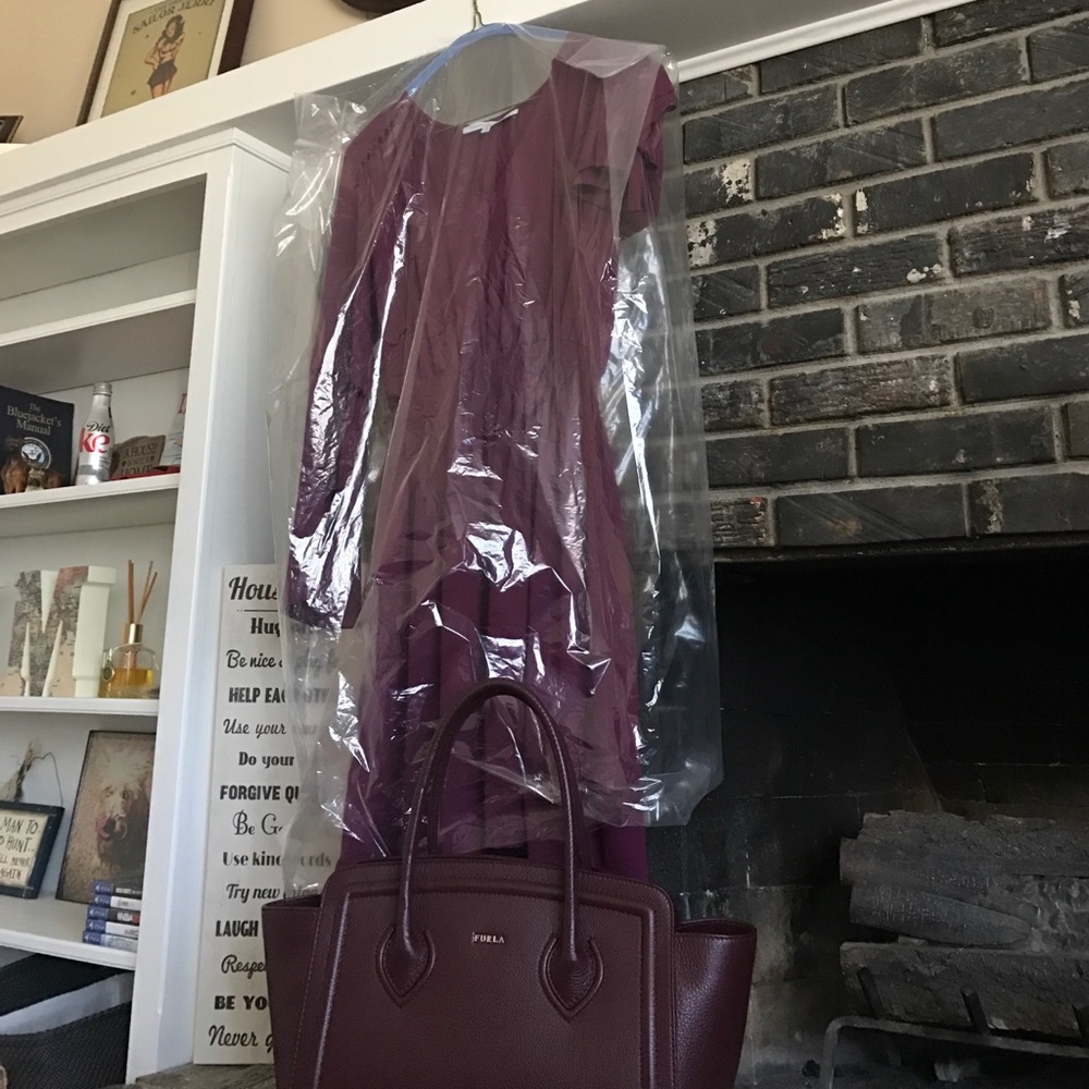 Smoked Waist Tie Neck dress - Picture 3 of 4