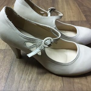Nude Mary Jane Heels