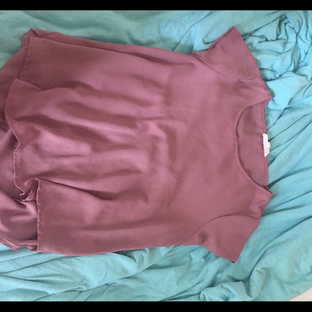 Dusty rose dress blouse