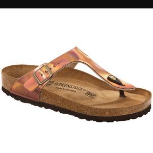 Gizeh Birkenstock size 40 metallic copper
