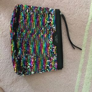 Rainbow sequins Victoria's Secret bag