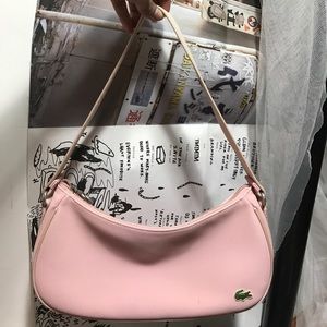 PINK LACOSTE PURSE.