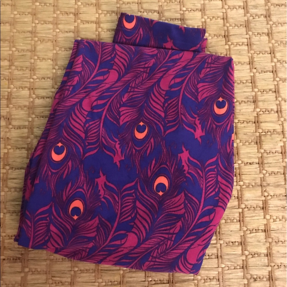 OS Luluroe Peacock leggings