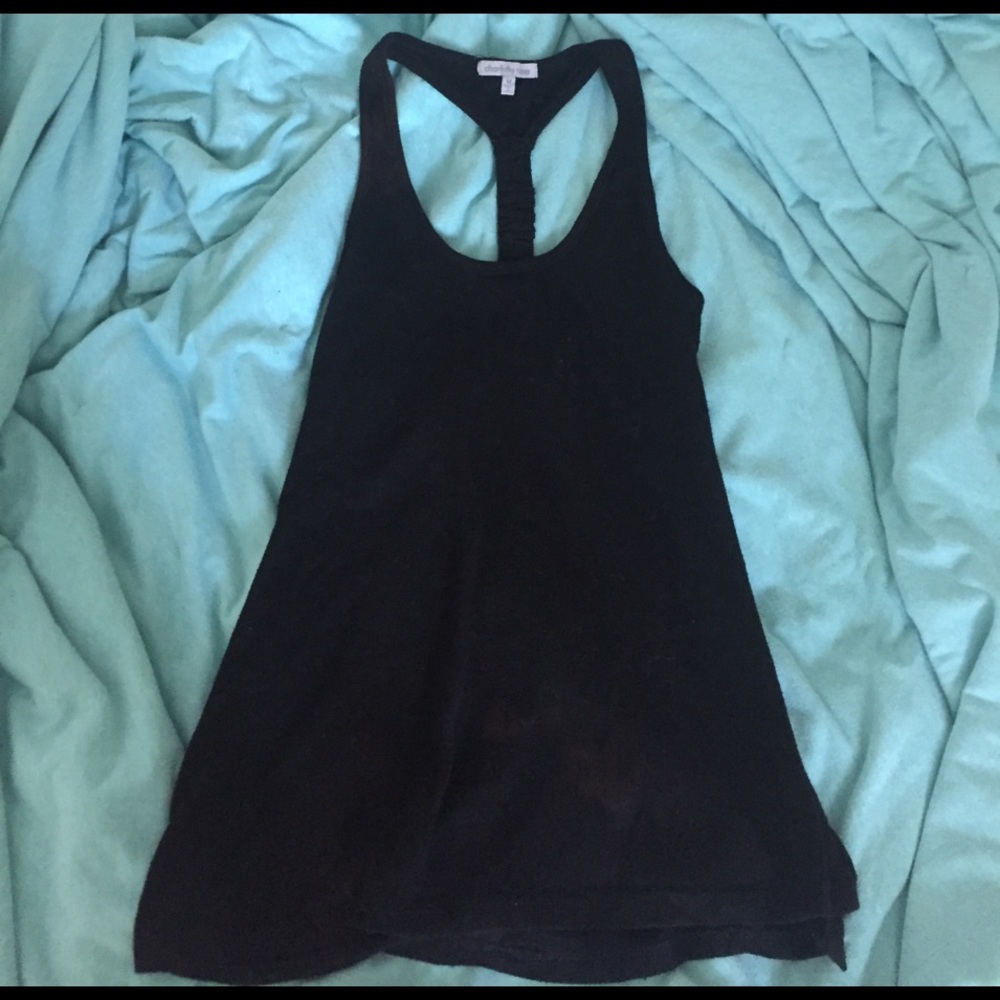 Black tank top