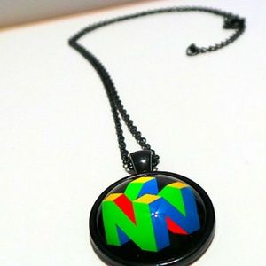Nintendo 64 Logo Necklace