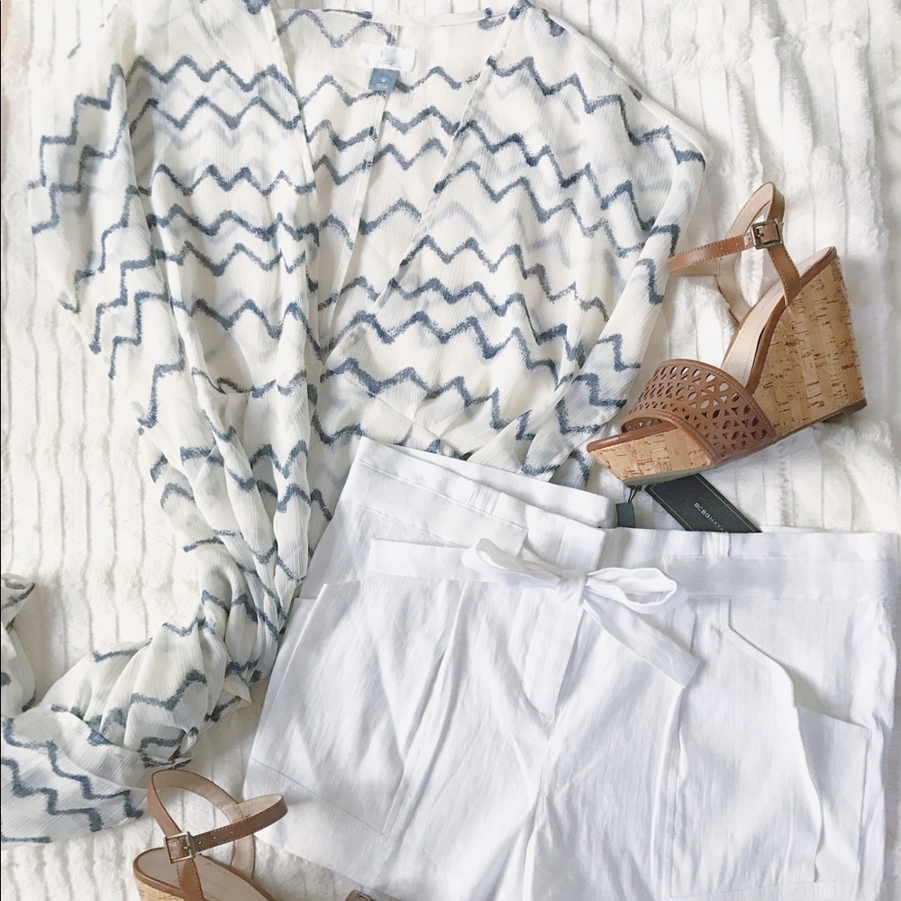 Chevron swim cover up