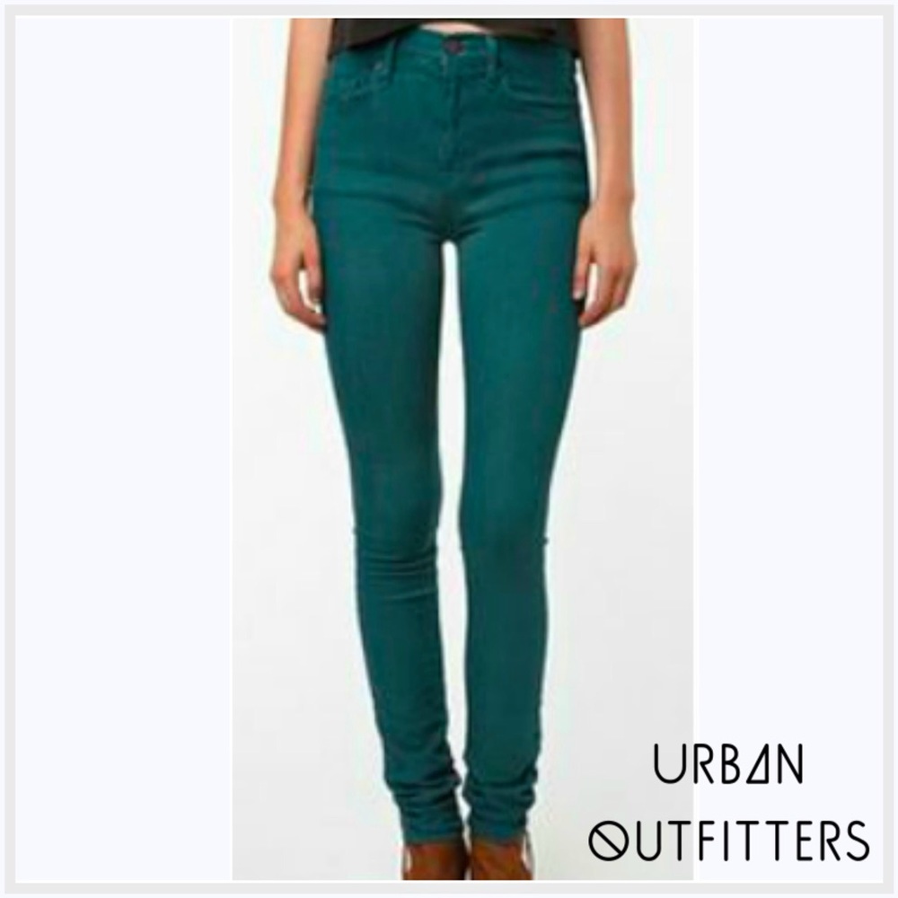 BDG Teal High Waist skinny Jeans