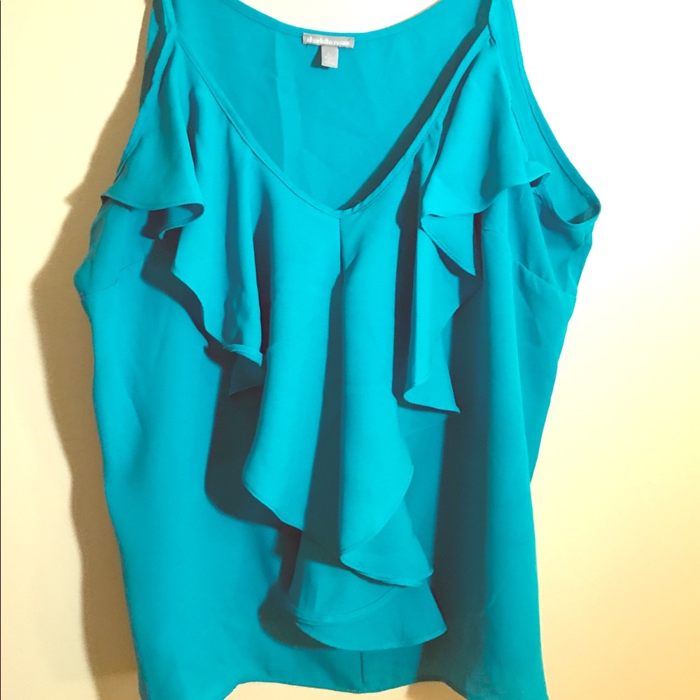 Charlotte Russe ruffled tank