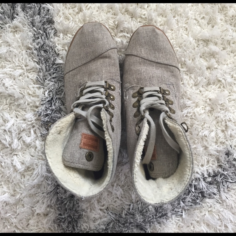 TOMS Grey Bootie