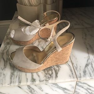 Jimmy Choo suede wedge sandal