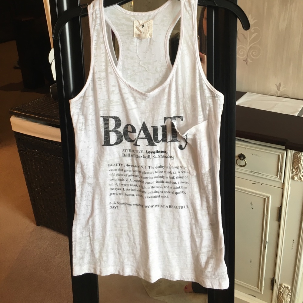 "Beauty" tank