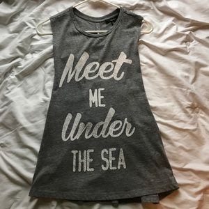 Tank top with cute back cut out!