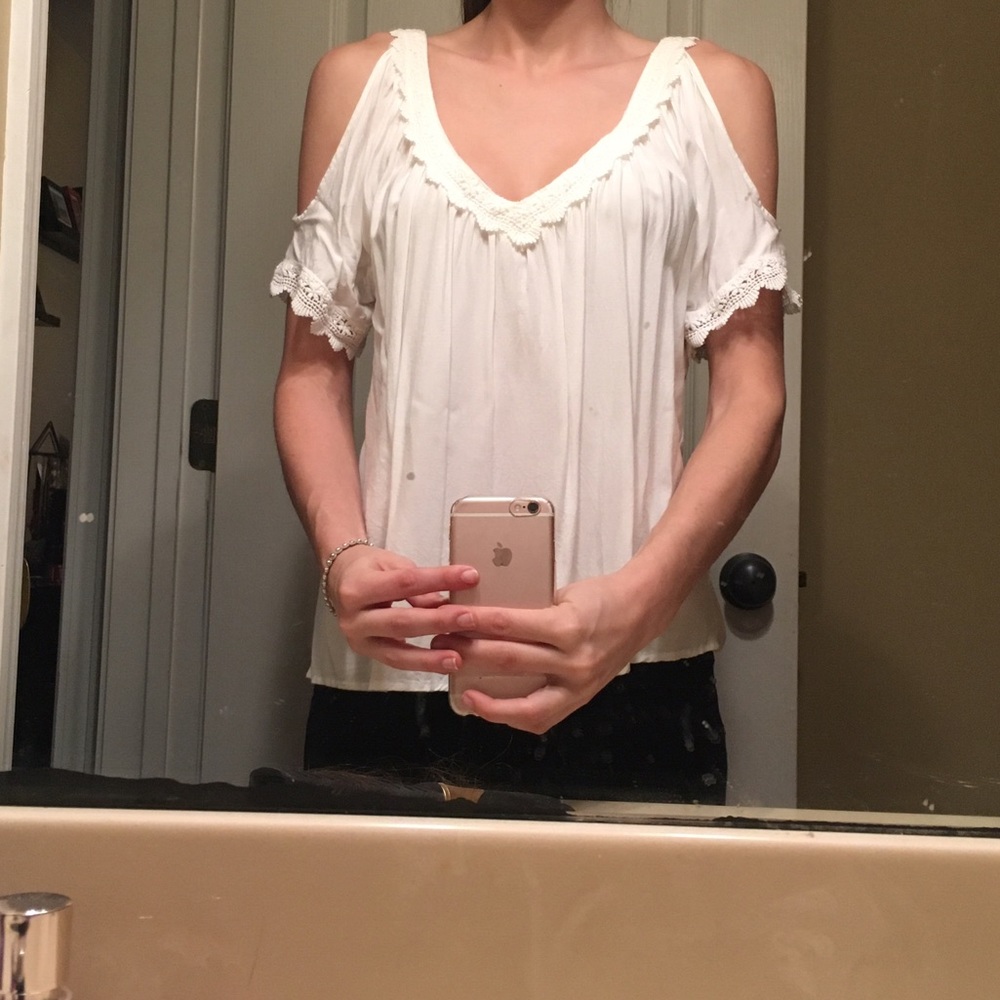 Cute Open Shoulder Top