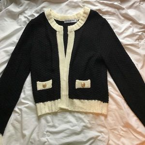 Black and white cardigan!