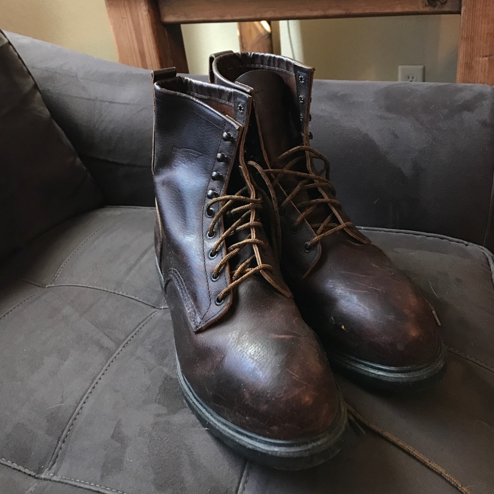 Red Wing steel toe boots. Size 11.5