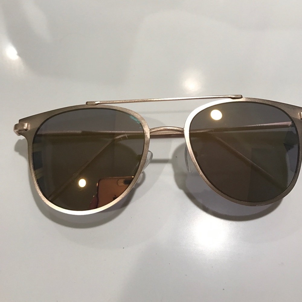 Rose gold festival type sunglasses