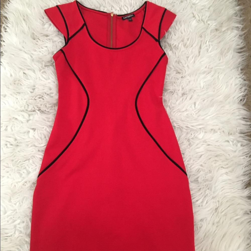 Express red mini dress