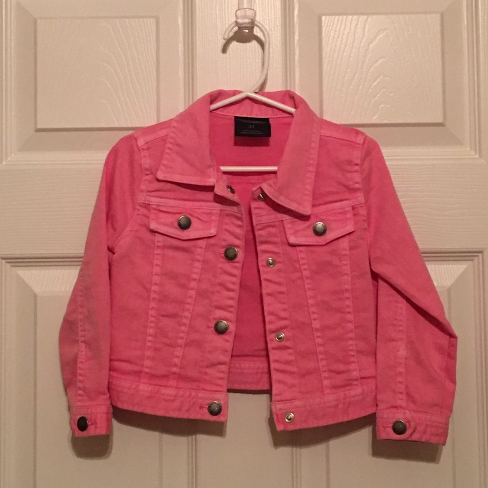 Genuine Kids Jacket-bright pink denim