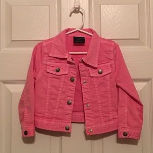 Genuine Kids Jacket-bright pink denim