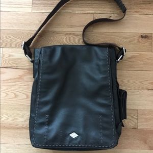 Joseph Abboud Genuine Leather Laptop Messenger Bag