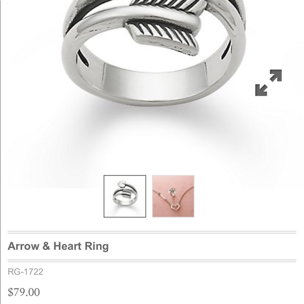 James Avery Arrow & Heart Ring