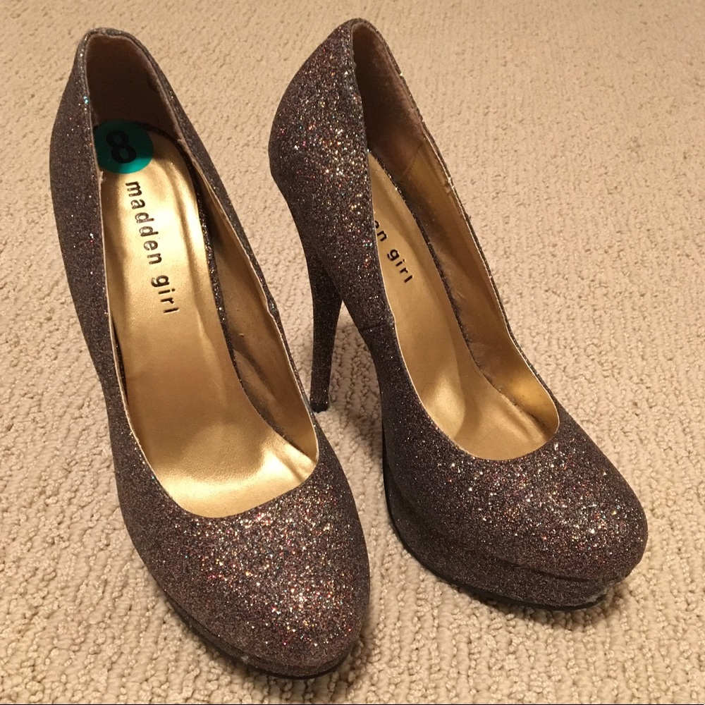 Madden Girl Glitter Heels