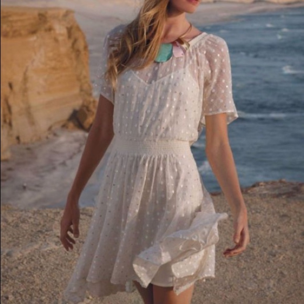 LeifNotes Dot Gleam Dress-Anthropologie-EUC-Size 4