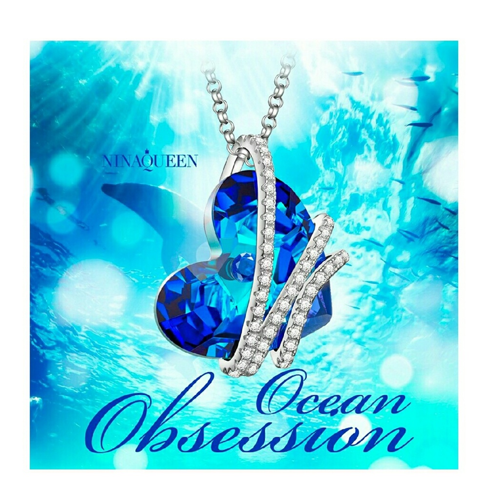 BREATHTAKING "HEART OF THE OCEAN" NECKLACE!