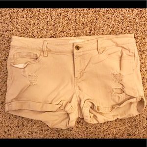 Forever 21 khaki denim shorts