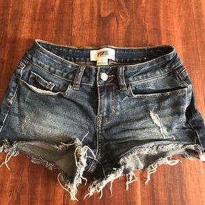 Victoria's Secret cut off jean shorts. Size 0.
