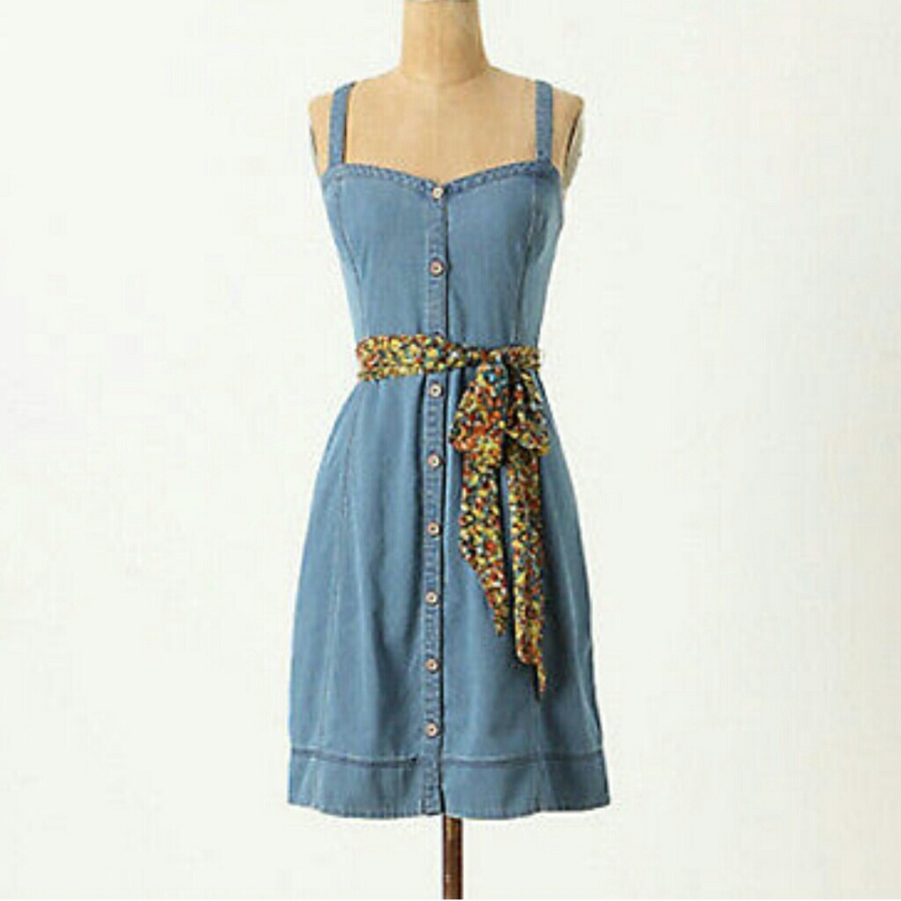 Pilcro Rise and Shine Denim Dress
