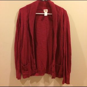 Red Target cardigan