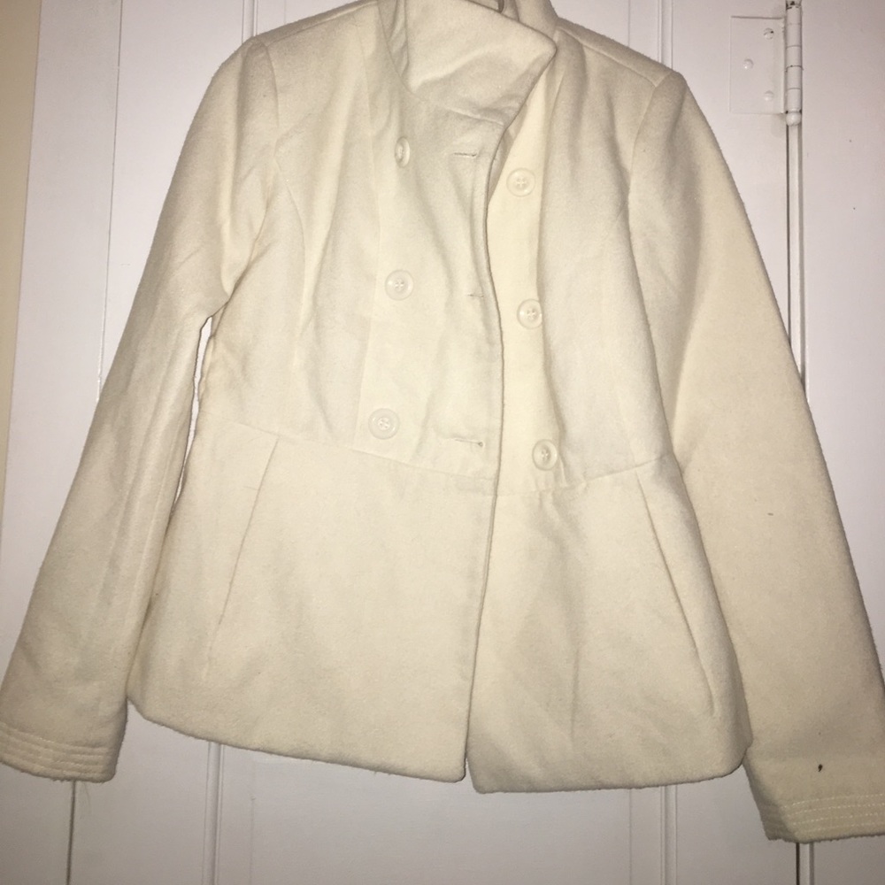 white winter coat.