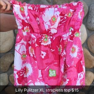 Lily Pulitzer Strapless Top