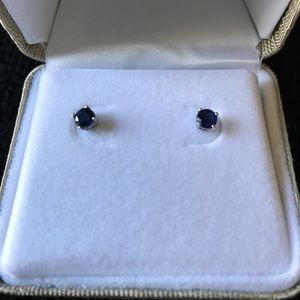 Sapphire stud earrings