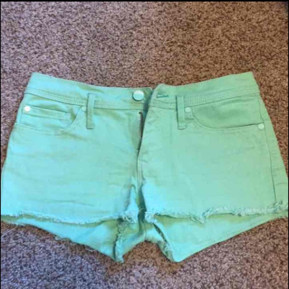 Mint Roxy Denim Shorts