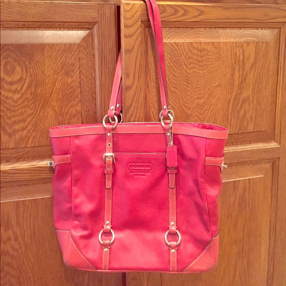 Coach Leather Red Purse