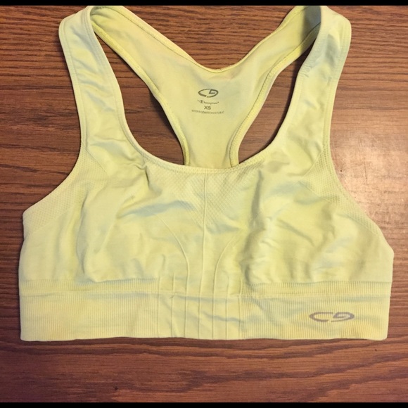 Greenish yellow CG by champion sports bra - Picture 1 of 2