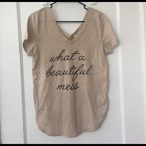 What a Beautiful Mess Double Vee Tee