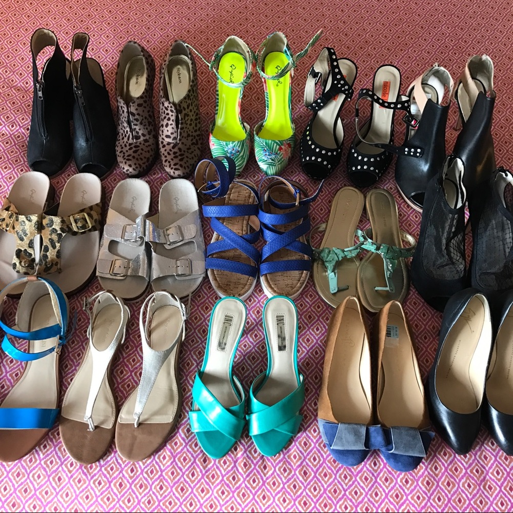 My shoe closet, bundle up and save.